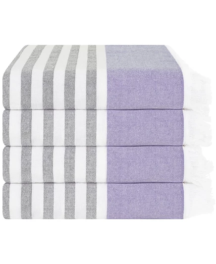 Набор 4 пляжных полотенец American Soft Linen 89×152 см, фиолетовый