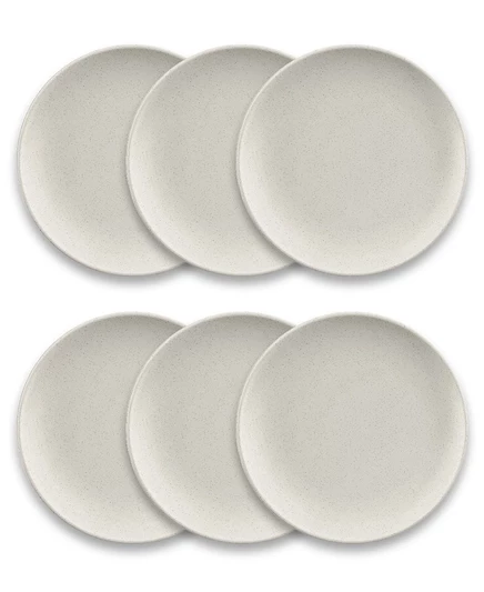 Набор обеденных тарелок Abode Homewares Coupe Wheat, 6 шт, бежевый