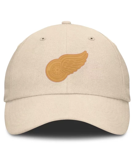 Мужская коричневая кепка Fanatics Detroit Red Wings Front Office из парусины с регулируемой посадкой tan