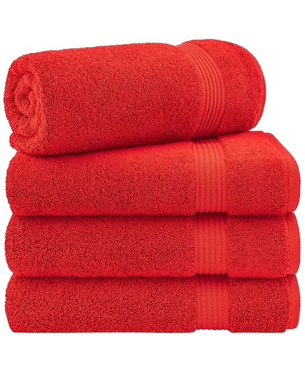 Набор полотенец American Soft Linen Bekos, 4 шт., красный