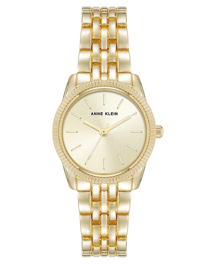 Женские кварцевые повседневные часы Anne Klein Coin Edge из золотистого сплава, 26 мм