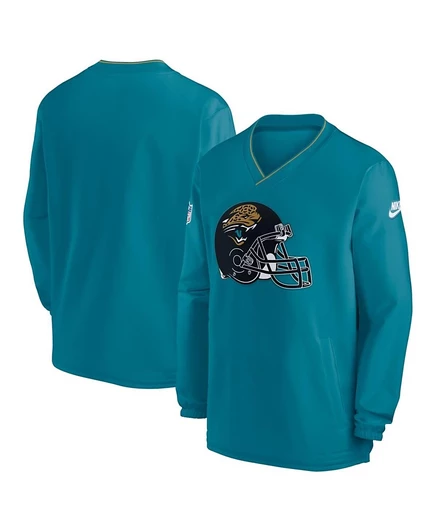 Мужская ветровка-пуловер Nike Jacksonville Jaguars, бирюзовая