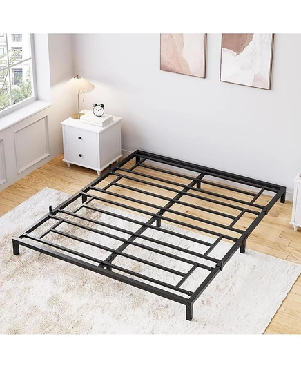 gaomon 6-дюймовая кровать на металлической платформе Queen-Size с каркасом из сверхпрочной бесшумной кровати со стальными рейками для хранения Не требуется пружинный блок, нет цвета