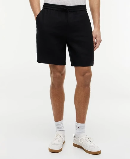 Мужские шорты Tommy Hilfiger Dover, льняной микс, 8 дюймов, черные