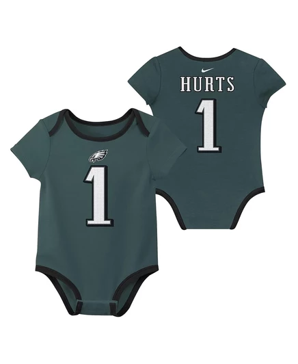 Детский комплект боди Nike 3 шт. Philadelphia Eagles, зеленый