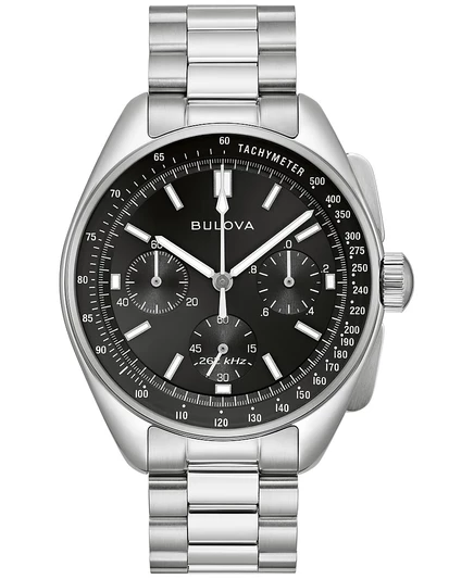 Мужские часы Bulova Archive Lunar Pilot хронограф 44 мм, серебристые