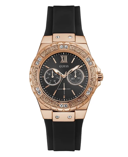 Женские часы Guess GW0519L4 39 мм силикон, черные
