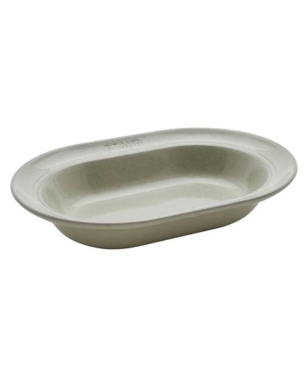 Овальное сервировочное блюдо Staub 10″, белое