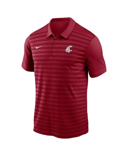 Мужское поло Nike Crimson Washington State Cougars 2024 Sideline Victory Coachs Performance Polo crimson, white