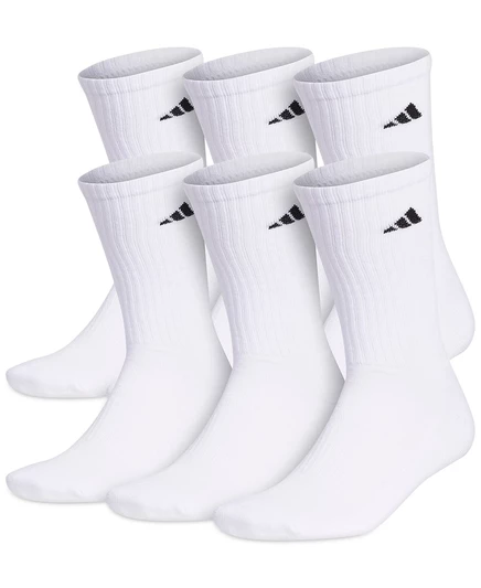 Мужские спортивные носки Adidas, 6 пар, белые