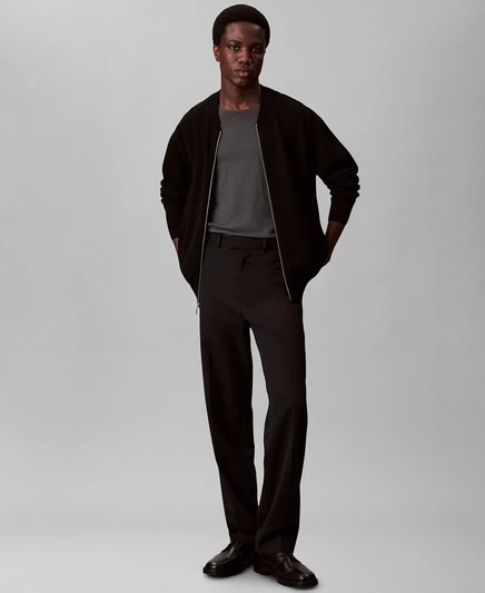 Мужская куртка-бомбер Calvin Klein Tech Knit черная