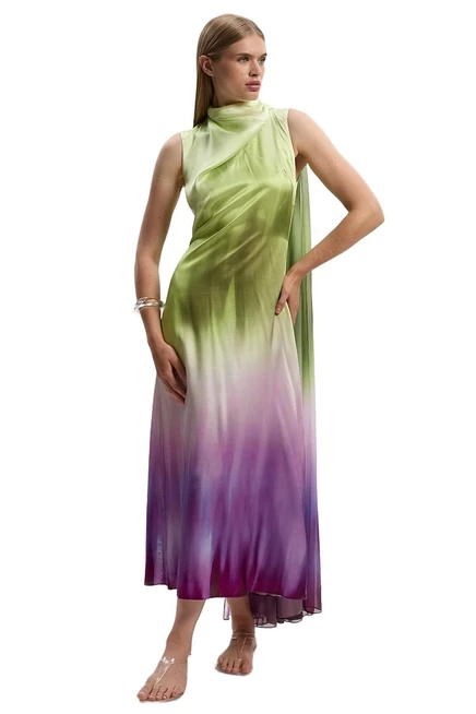 Женское миди-платье Karen Millen Ombre сатин, мультицвет