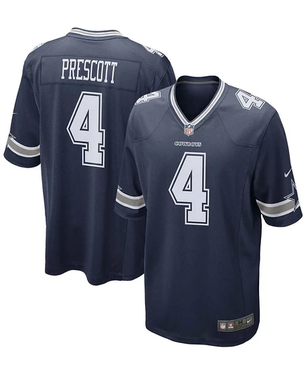 Мужская футболка Nike Dak Prescott Dallas Cowboys с альтернативной игрой blue