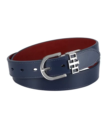  Женский повседневный пояс-хранитель с реверсивным ремешком TH Monogram Strap 2-В-1 для женщин navy/red
