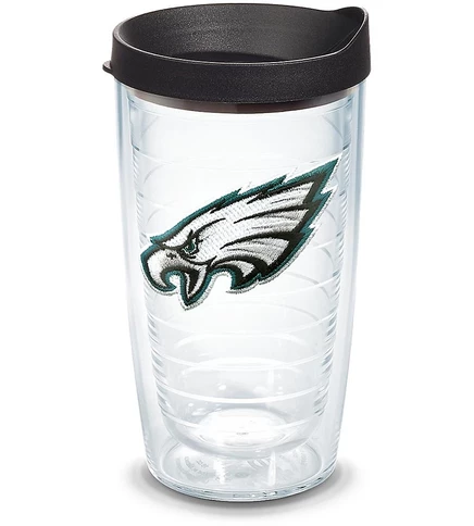 Tervis NFL Philadelphia Eagles Primary с логотипом, Термокружка с двойными стенками, сохраняет напитки холодными и горячими, 16 унций, Классическая