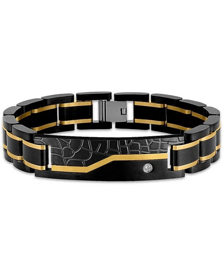 Браслет Esquire Diamond Watch Link, черно-золотой