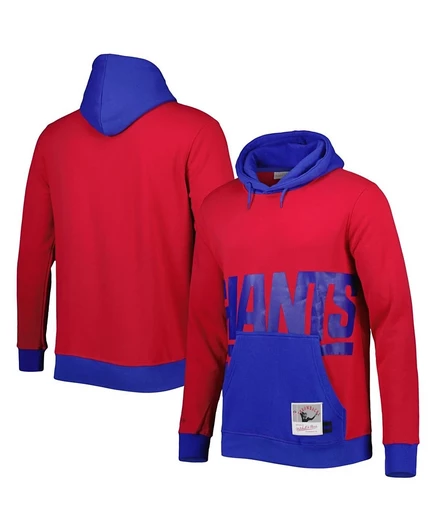 Мужское худи Mitchell & Ness New York Giants, красное