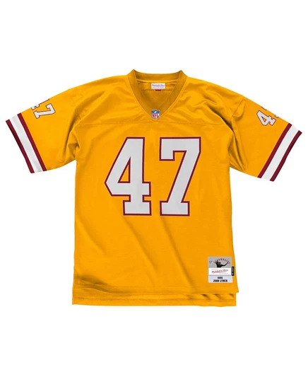 Митчелл и Несс Mitchell & Ness Мужская футболка Джона Линча Tampa Bay Buccaneers Реплика в стиле ретро orange