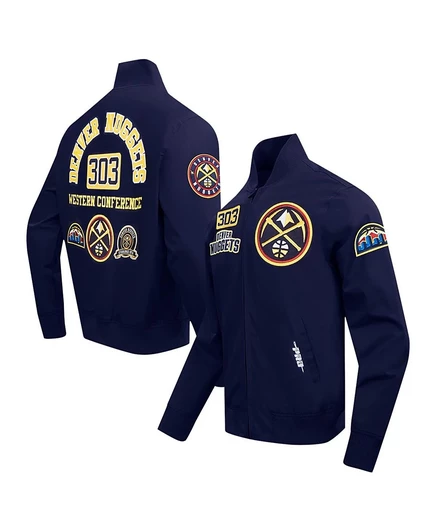 Мужская куртка Pro Standard Area Code Denver Nuggets, синяя