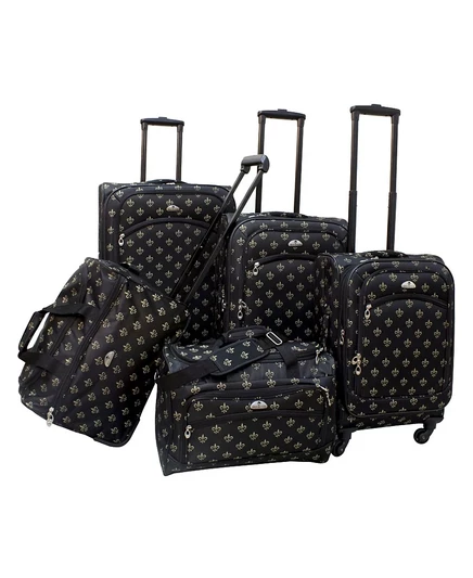 Набор чемоданов American Flyer Fleur De Lis, 5 шт., черный