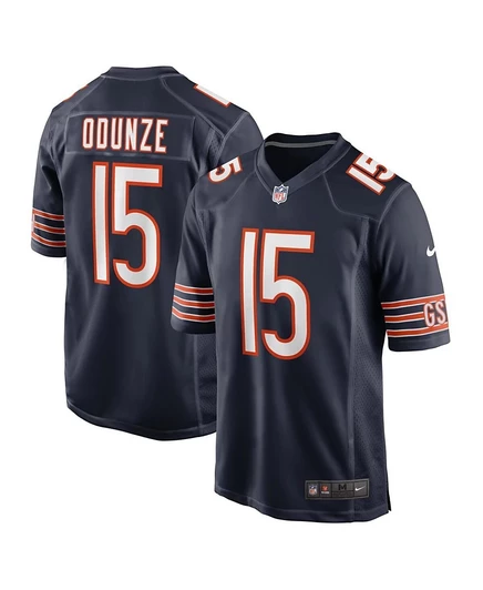 Мужская футболка Nike Rome Odunze Navy Chicago Bears на драфте НФЛ 2024 года с выбором игрока в первом раунде blue