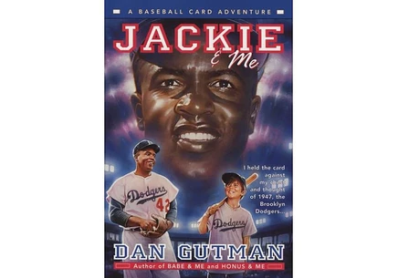 Книга «Jackie and Me» — Dan Gutman, мягкая обложка, белая