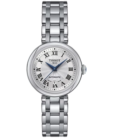 Женские часы Tissot Bellissima 29 мм сталь, белые
