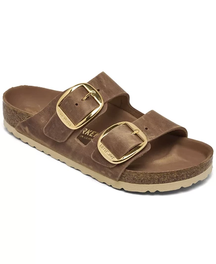  Женские босоножки из промасленной кожи Arizona с большой пряжкой от Finish Line brown
