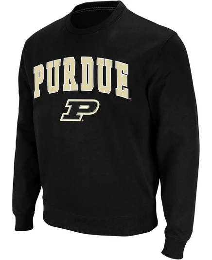 Мужская толстовка Colosseum Purdue Boilermakers с круглым вырезом и логотипом Colosseum black