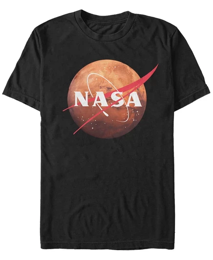 Мужская футболка NASA Mars Profile Swoosh с коротким рукавом black