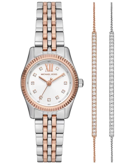 Женские часы Michael Kors Lexington 26 мм, набор, двухцветные