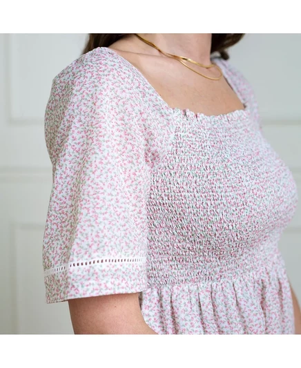 Женское платье Hope & Henry со сборкой на лифе, vintage petal ditsy