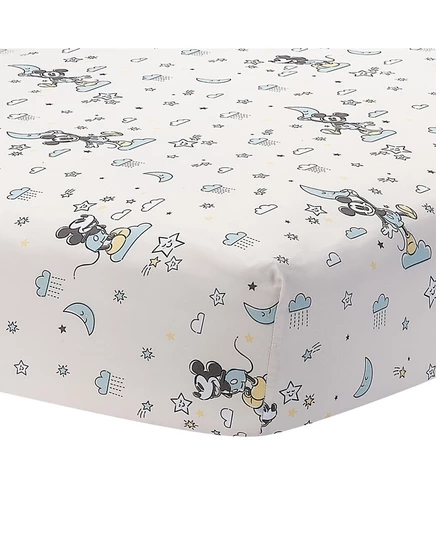 Детская простыня Lambs & Ivy Mickey Mouse, белая