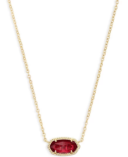 Женское колье Kendra Scott Elisa с подвеской, красное