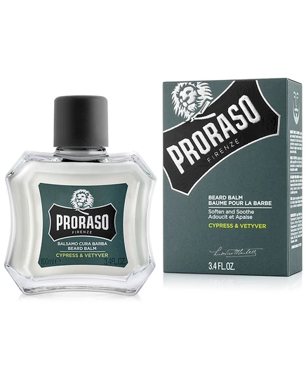 Бальзам для бороды Proraso с ароматом кипариса и ветивера, 3,4 унции, без цвета
