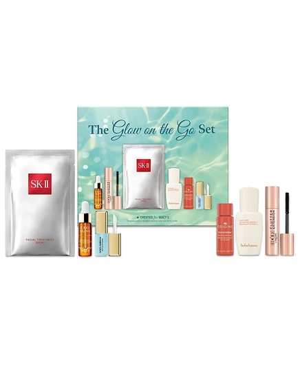6 шт. Набор для макияжа Glow On The Go, созданный для Macy's white