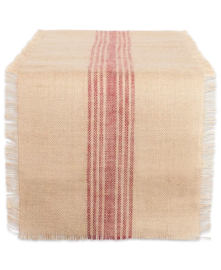 Дорожка Design Imports Barn Stripe 36×183 см, красная