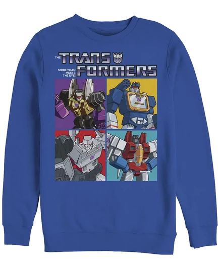 Мужская флисовая толстовка Transformers Generations Decepticon Box royal