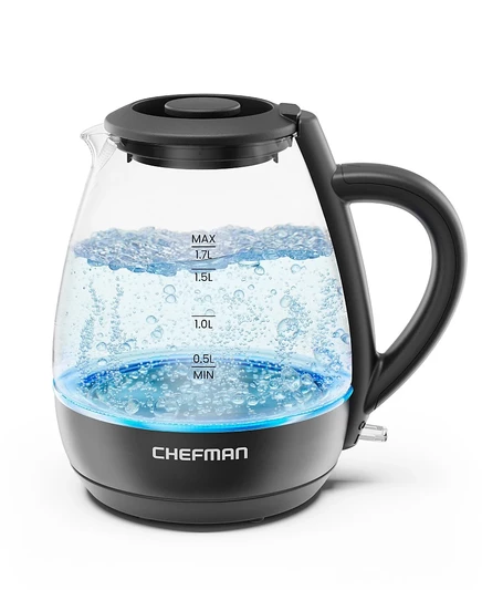 Электрический чайник Chefman Fast-Boil 1 л, черный