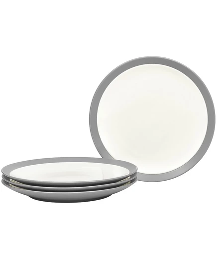 Набор салатных тарелок Noritake Colorwave 21,6 см 4 шт серые