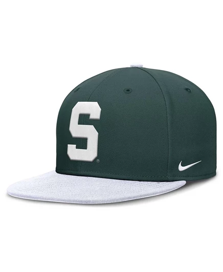 Мужская кепка Nike Michigan State Spartans, зелено-белая