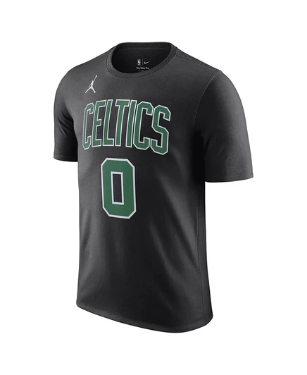 Мужская футболка Jordan Jayson Tatum Black Boston Celtics сезона 2022/23 с надписью и номером команды. black