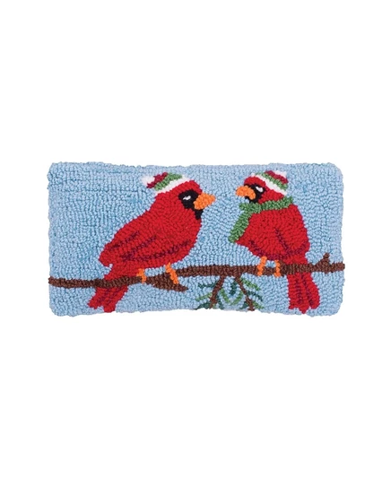 Декоративная подушка C & F Home Winter Cardinal 15×30 см, синяя