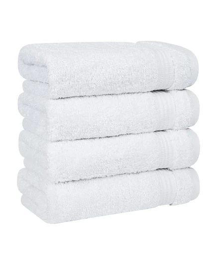 Набор из 4 полотенец American Soft Linen, 100% хлопок, белые