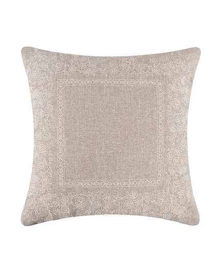Декоративная подушка Levtex Home Alessio вышитая 46×46 см, бежевая
