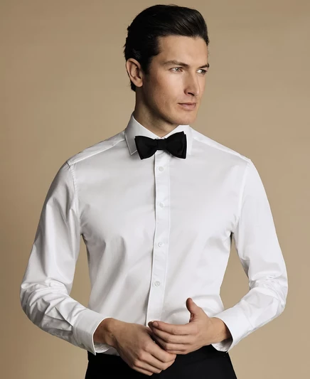 Мужская приталенная роскошная рубашка Charles Tyrwhitt от Charles Tyrwhitt white