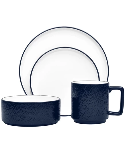 Столовый набор Noritake Colortex Stone 4 предмета, синий