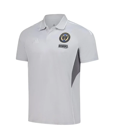 Мужское поло Adidas Philadelphia Union 2025, серебристое