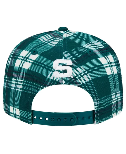 Мужская кепка New Era 9FIFTY Michigan State, зеленая