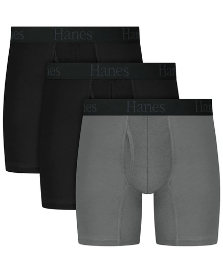 Мужские трусы-боксеры Hanes Ultimate Comfort Flex Fit в ассортименте, 3 упаковки, мульти